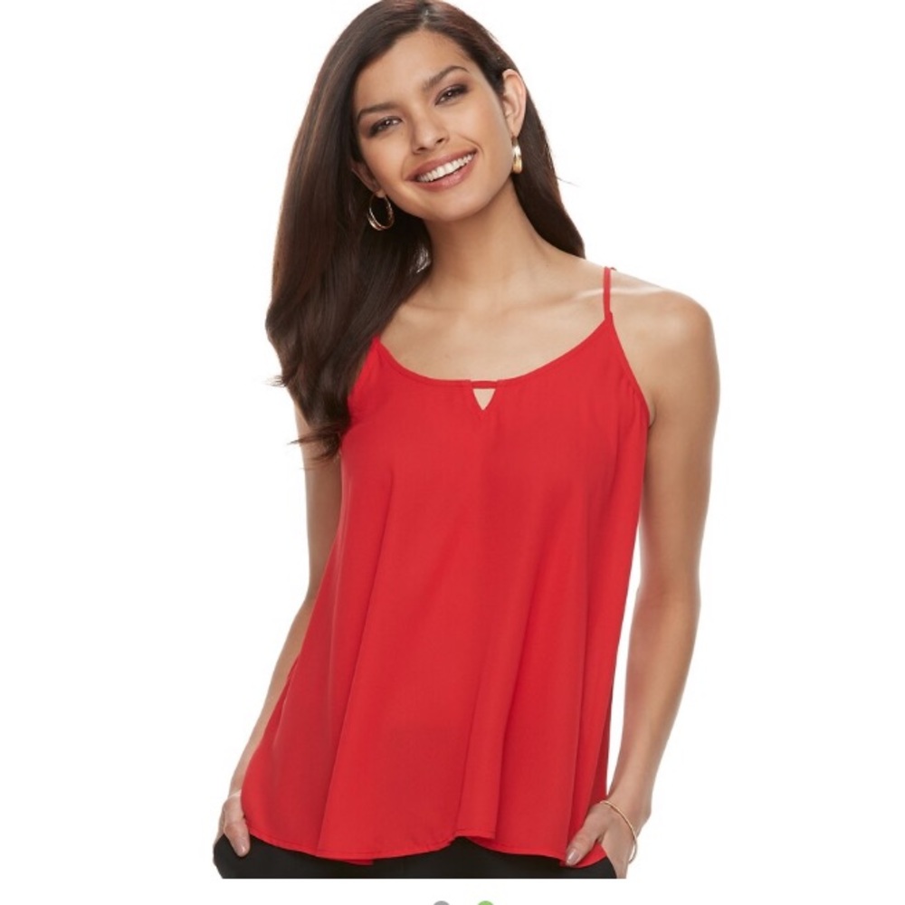 NWT Red keyhole camisole tank top apt 9